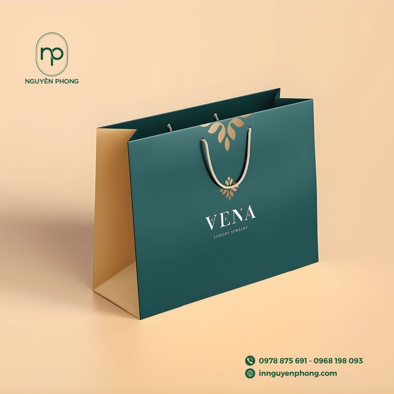 Mẫu túi giấy cao cấp đựng tinh dầu